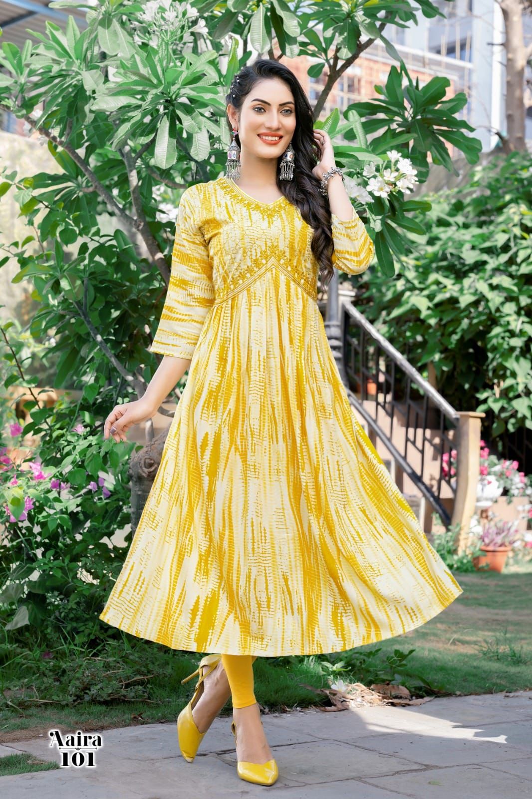 Aaira By Hirwa 101 To 107 Naira Cut Party Wear Kurtis Catalog